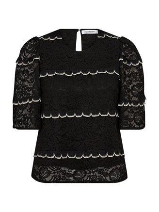 Co'Couture LoraCC Lace Blouse Black